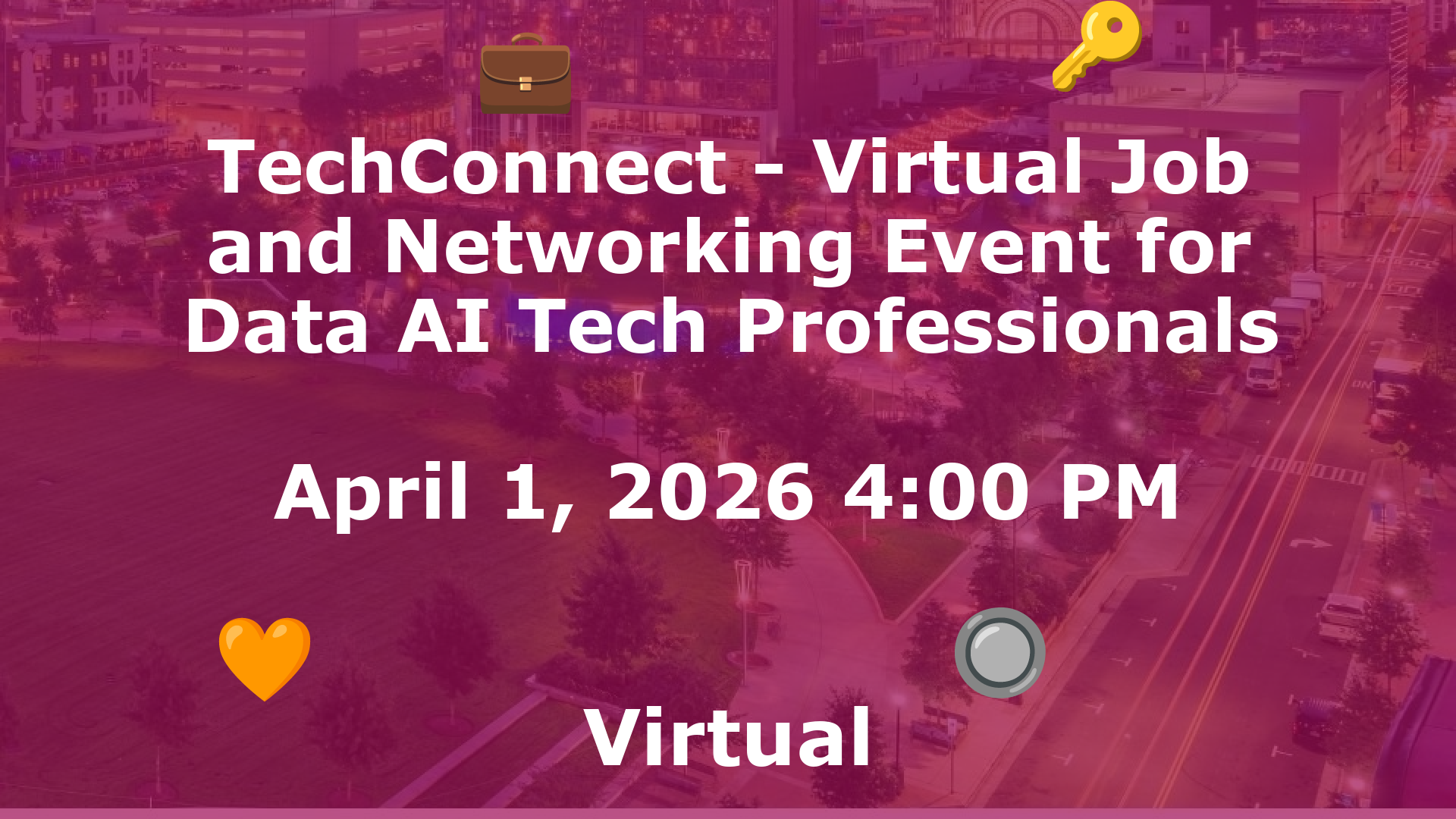 TechConnect - Virtual Job and Networking Event for Data AI Tech Professionals event image
